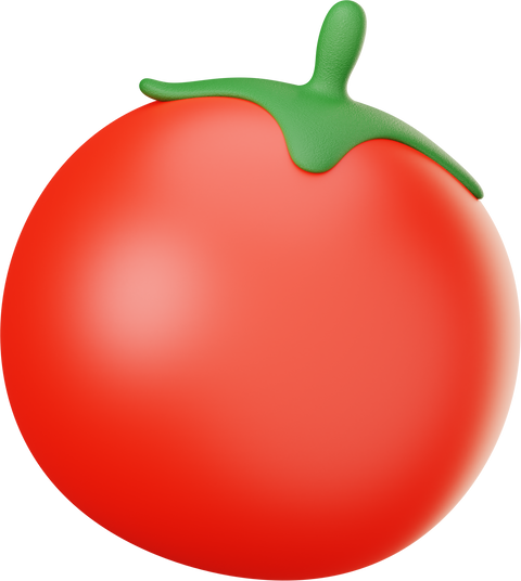 Tomato 3D Illustration